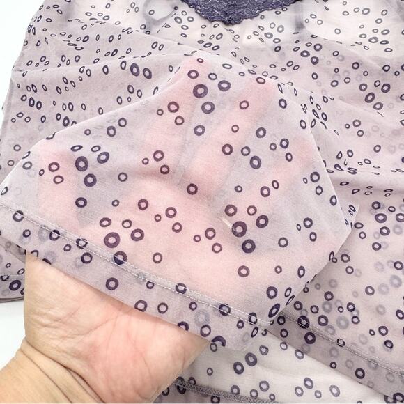 Y2K Whimsigoth Fairy Grunge Coquette Sheer Intimate Camisole Tank Top Purple M - Picture 8 of 12